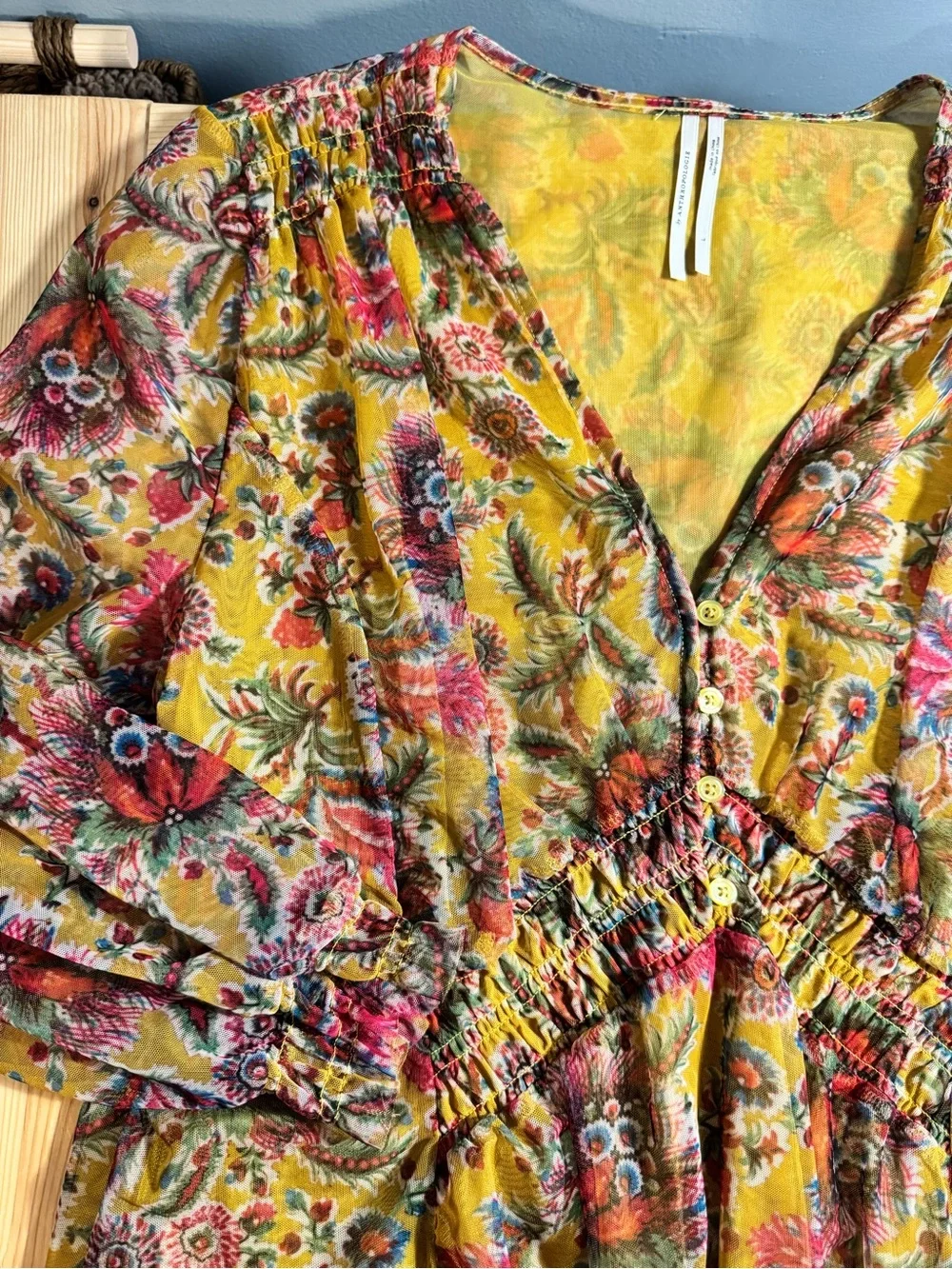 ANTHROPOLOGIE WOMENS LACE TOP - Picture 2 of 7